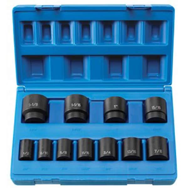 Grey Pneumatic 1/2" Drive, Impact Set, SAE Socket 1311S